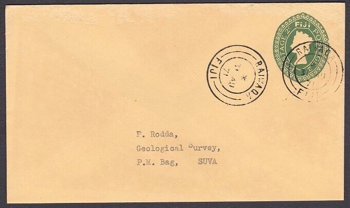 Fiji 1971 2c Envelope To Suva Ex Raiwaqa....................................y717