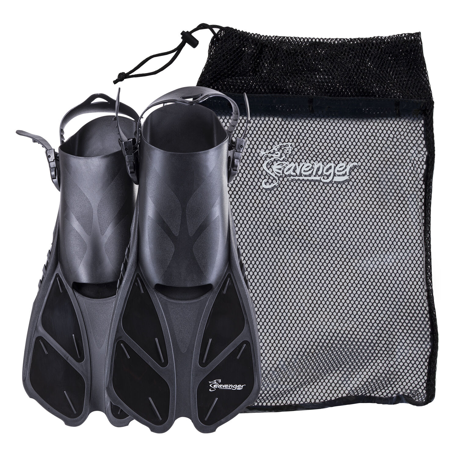 Seavenger Snorkel Swimming Training Fins Mesh Bag Set Combo Adult Unisex Kids
