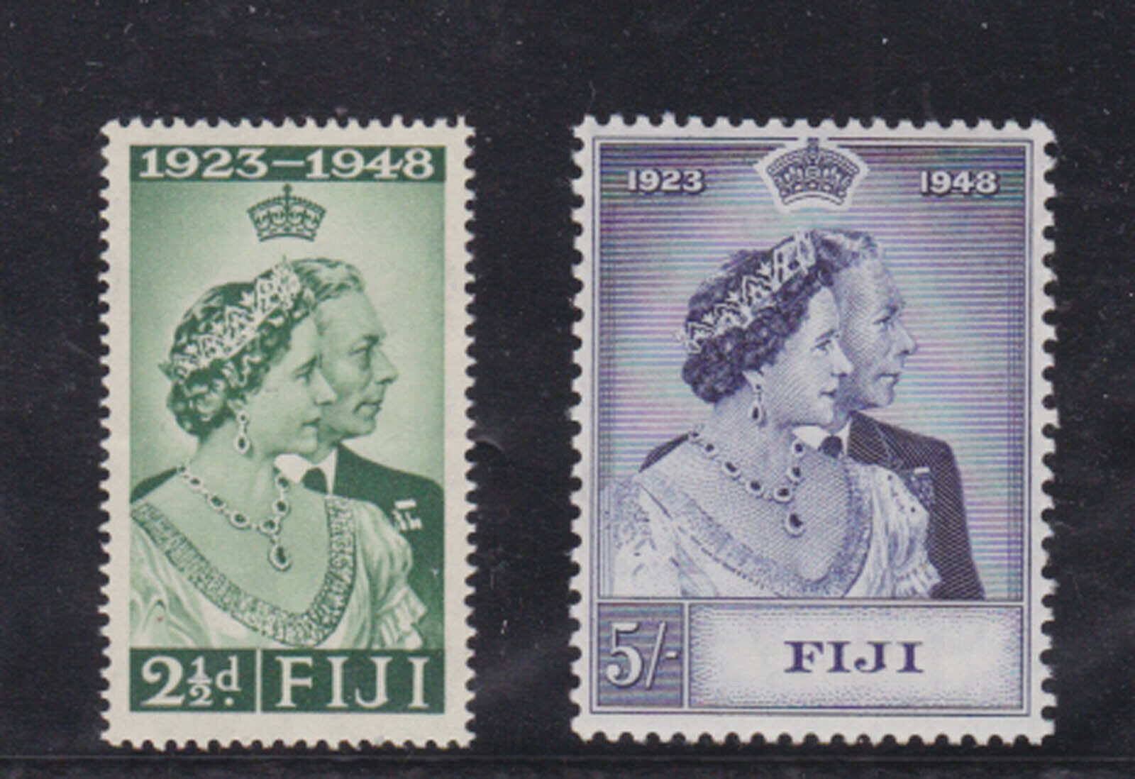 Fiji 1948 Sg 270/1,sc 139/40,silver Wedding,set Mnh       S546