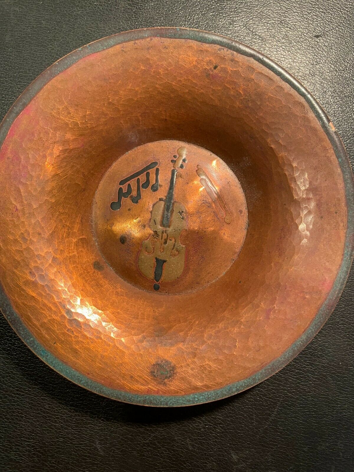 French Art Deco Copper Dinanderie Coupelle