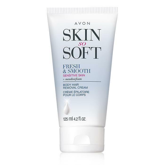 Avon Skin So Soft Fresh &smooth Sensitive Skin Body Hair Removal Cream 4.2 Fl Oz