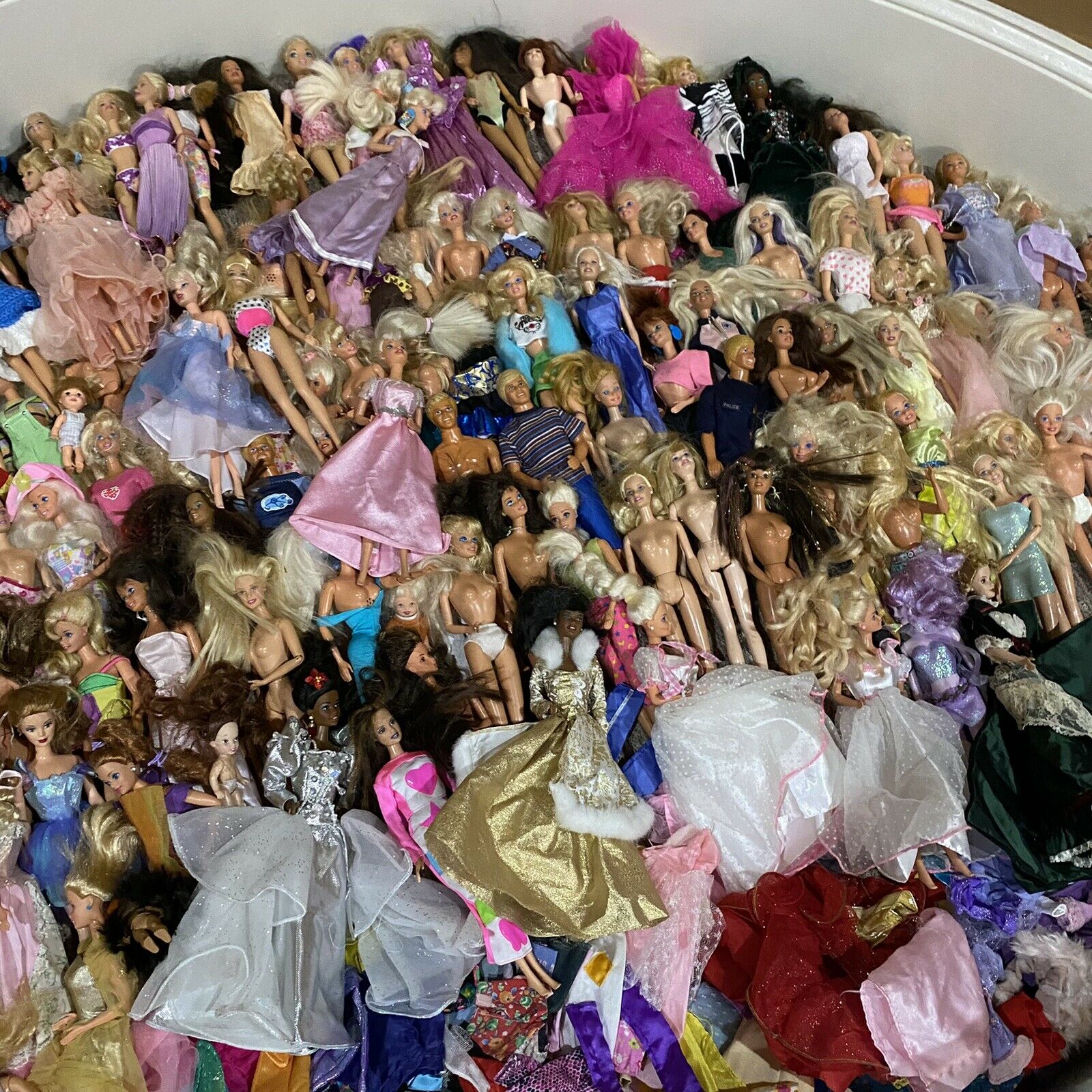 Barbie Doll Lot Huge 140+ Dolls, Barbie Ken Skipper Clothes Shoes Accessories