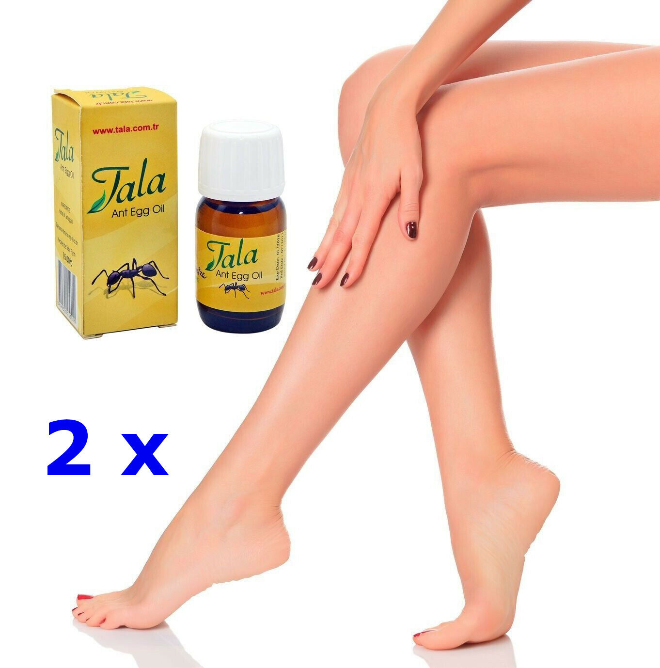 2 X Tala Ant Egg Oil Permanent Hair Removal Reducing Original 20ml Free Shipping